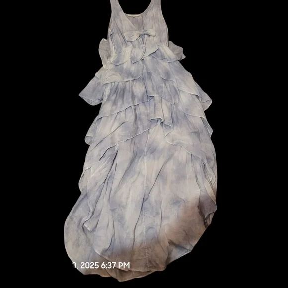 LOVE SHACK FANCY Risley High Low Ruffled Cotton Dress - Picture 4 of 5